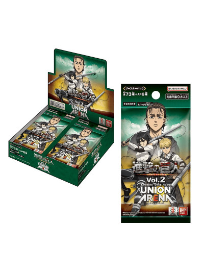 RESERVA 🇯🇵 Caja Sellada attack on titan vol.2 union arena Japonés